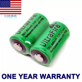 UltraFire 2x 3V Li-ion Battery For UltraFire EL1CR2 ELCR2T CR2S CR-2 RLCR2 RLCR2-L KCR2