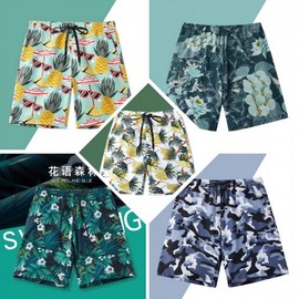 Men's Beachwear Board Shorts Rash Guard Swim Bottoms Beach Shorts TK15 5XL/W152 5ea