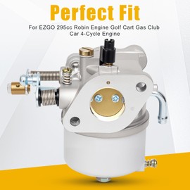 Carburetor for EZGO 295cc Robin Engine Txt Gas Golf Cart Club Car 4-Cycle 1991-up with 350cc Engines Medalist Marathon Carb Replace OEM# 72558G01 72558G05 72840G02 26645G01 26645G03 with Fuel Pump