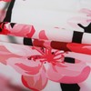 LIVILAN Cherry Blossom Shower Curtain Pink Floral Shower Curtain with