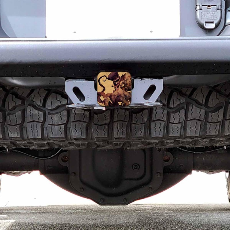 Beabes Soft Rubber ocean animal Octopus Square trailer Hitch Cover