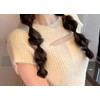 NT-ling 2 PCS Bubble Braided Ponytails Hair Extensions Synthetic Braid