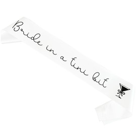 Magnusson's Garden Bride in a Tini Bit Sash, Espresso Martini Bow Coquette Bride-to-Be Sash, Tini Time Martini Bachelorette, Bridal Shower, Engagement, Wedding Party Decorations