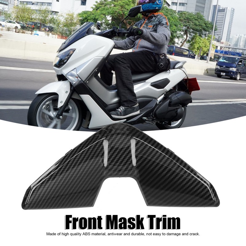 Motorcycle Front Mask Cover Trim Carbon Fiber Style Fit for