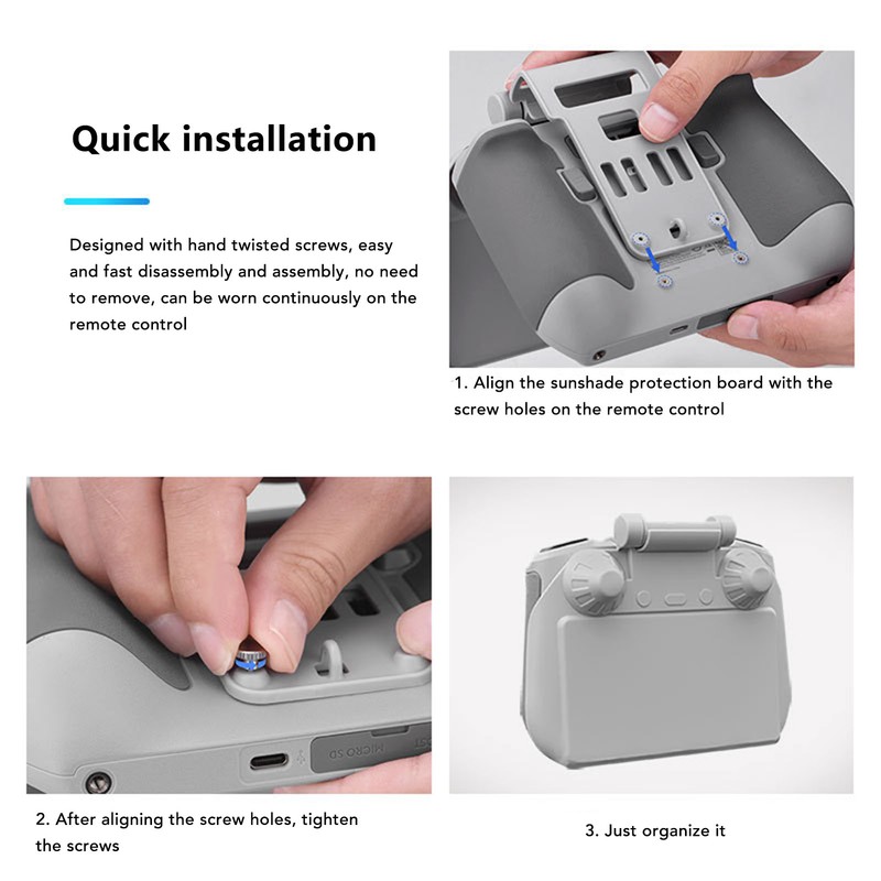 2 in 1 Controller Protector Cover Sun Hood with Lanyard