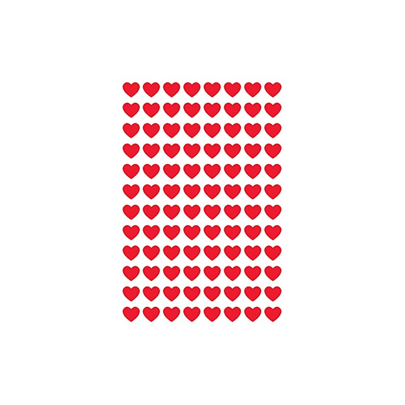 Trend Enterprises Red Hearts Super Shapes Stickers (T-46072)