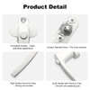 Pack of 4 Window Handles with Child Lock - White