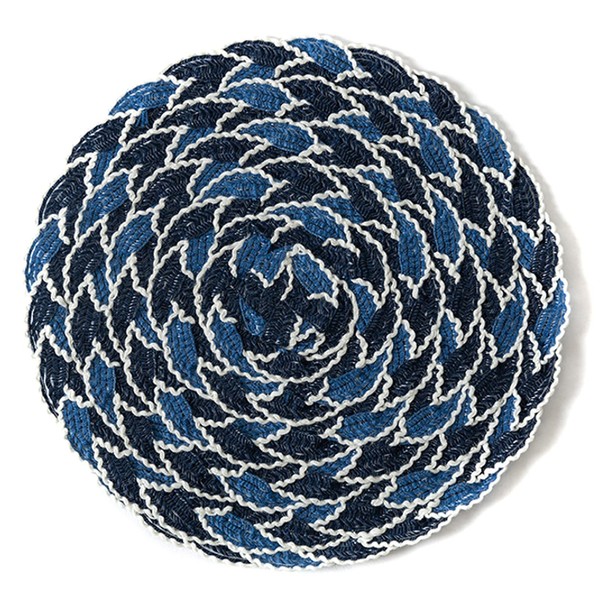 FUN LAVIE 4 PCS Round Placemats for Dining Table Polyester