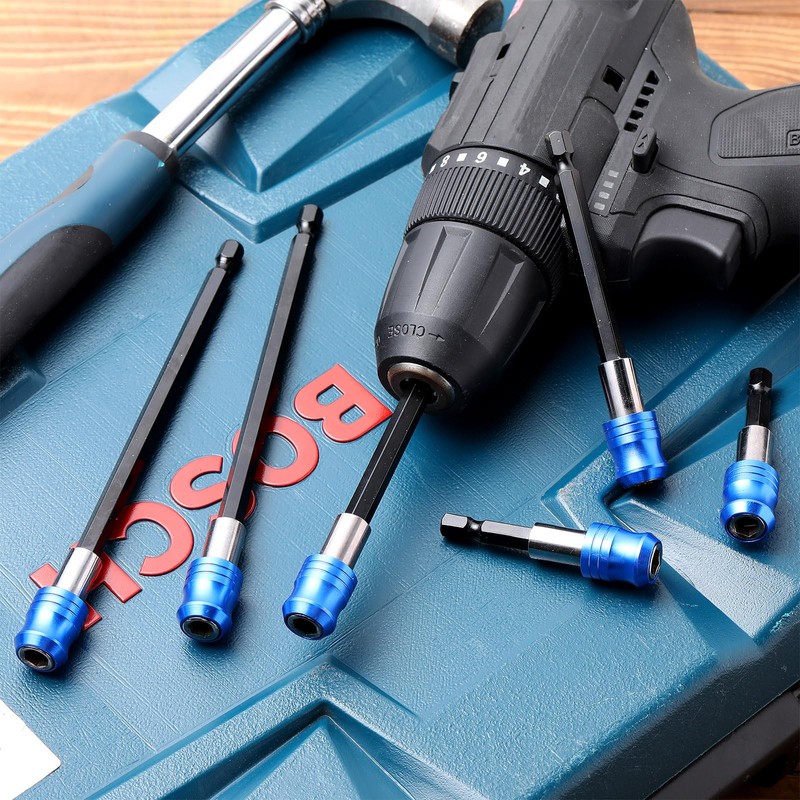 6 Pcs Drill Bit Extension Quick Release Magnetic Screwdriver Bit