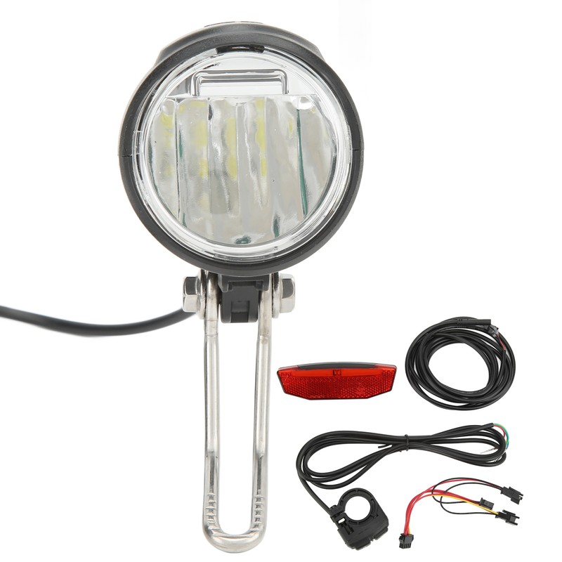Electric Bike Headlight Tail Light Sets Double Switch ABS 4