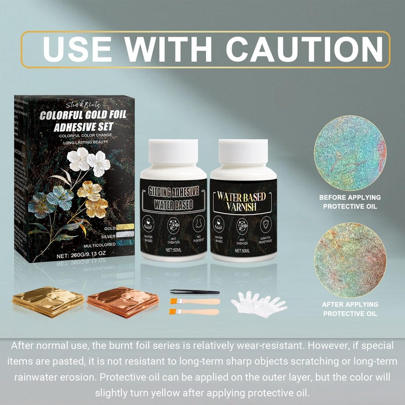 StinkBlitz Gold Foil for Crafts 50ml Water Based Metal Glue