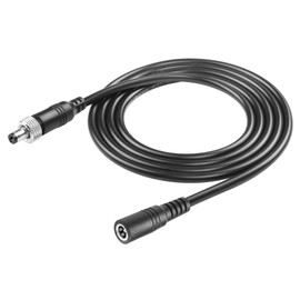 CERRXIAN 4.92FT DC 12V Power Extension Cable, 5.5mm x 2.1mm Male to Female Universal DC Power Extension Cord with Lock Nut for CCTV Security Camera, LED Strip, CCTV IP Surveillance 18AWG