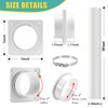 VIWINVELA Dryer Vent Wall Plate Quick Connector Snap to Vent