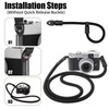 QMLING 2 Pack Camera Strap Quick Release with Camera Wrist