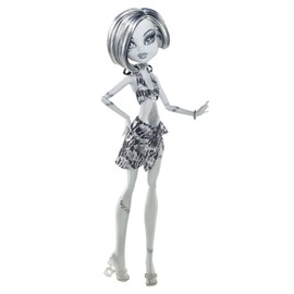 Monster High Skull Shores Black and White Frankie Stein Doll