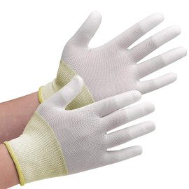 Midori Anzen SPU131N Low Dust Gloves Fingertip Coating M Pack of 10