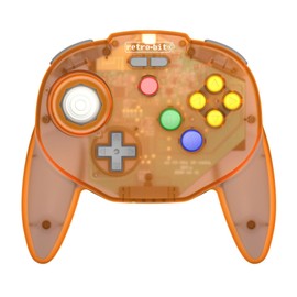 Retro-Bit Tribute 64 V2 2.4G Wireless Controller for N64 / Switch/PC/Mac - Orange Hawk