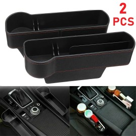 Unbranded 2pcs ABS Car Seat Gap Catcher Storage Organizer Holder for SUV - US