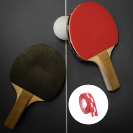 M METERXITY Set of 10 Table Tennis Edge Tape EVA Table Tennis Racket Edge Protection Tape Suitable for Daily Use 18" Long Red Black