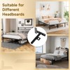 2 Pcs Bed Headboard Brackets, Adjustable Mounting Extension Brackets, Universal