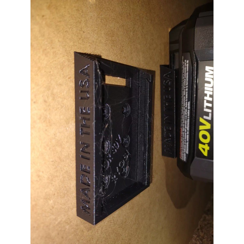 Unbranded 3D PRINTED BATTERY HOLDER MOUNT FOR RYOBI 40V BATTERY