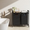 Kitstorack Laundry Basket Organizer, Laundry Hamper with Shelf & 2