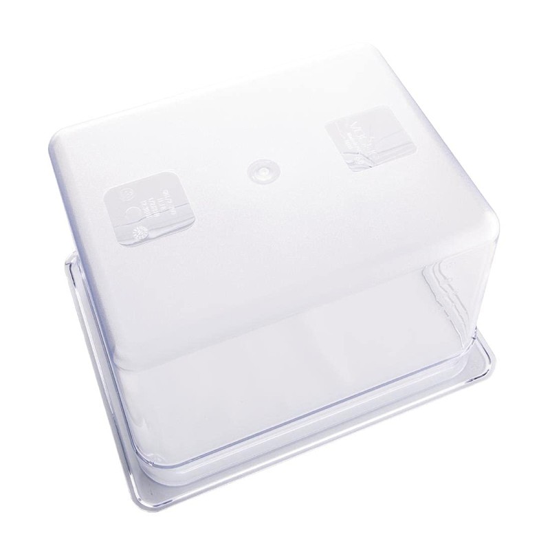 Polycarbonate Gastronorm Container - 1/2 Size - 200mm depth. 10.8