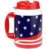 64 Ounce Insulated Mug with Handle Flexible Straw with Cap,