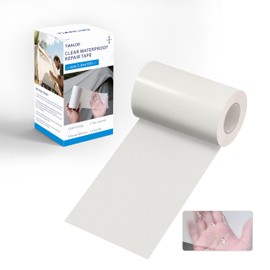 TIANLDD Clear Waterproof Vinyl Repair Tape for Boat Covers,Tents,Tarp,RV Awning，Fabric Repair Tape-3.3IN x 15FT