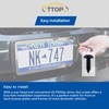 OTTOPO Black License Plate Screws 18-8 Stainless Steel with Phillip