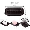 Kitchen and Bathroom Soap Dish Tray - Metal 2-Piece Soap
