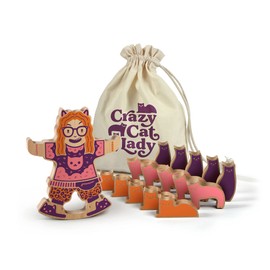 Genuine Fred, Crazy Cat Lady Juego de Equilibrio de Madera