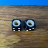 Unbranded OLD SCHOOL BMX BLACK VALVE CAPS FOR MONGOOSE MOTOMAG