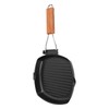 Frying Pan Folding Non Stick Portable Anti Scald Wooden Handle
