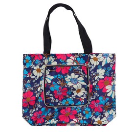 Lurrose Handle Satchel Handbag Travel Tote Bags Foldable Tote for Shopping Foldable Shopping Bag Fold up Beach Tote Bag Travel Carry on Bag Portable Bag Zipper Storage Bags Vacation