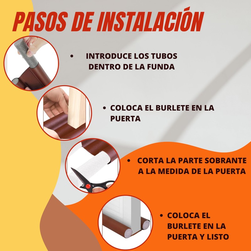 Draught Excluder for Doors - Insulating Door Seal Prevents Dust