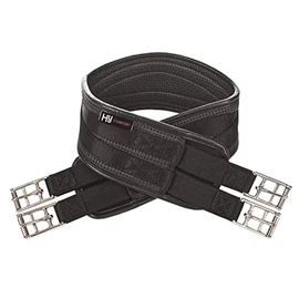 Hy PVC Waffle Girths - Elasticated Both Ends 40" Black