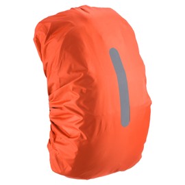 M METERXITY Backpack Rain Cover - Waterproof Lightweight Cover with Vertical Reflective Strap, Apply to Cycling/Hiking/Mountain Climbing (65-75L, XL, Orange)
