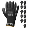 Scan SCAGLOPU12XL Black PU Coated Gloves - Size 10 -