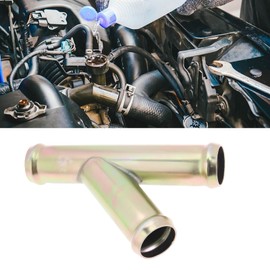 VGOL 2Pcs Y Connector Coolant Pipe Fitting Zinc-Coated Adapter for Automotive Cooling System 3/4" 19mm Heater Hose