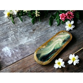 leatherooze Incense Holder or Incense Burner Holder, Modern Insence Ash Catcher or Insense Stick Holder for Décorations for Home, Wooden Incense Tray for Gifting