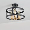 AGV LIGHTING Semi Flush Mount Ceiling Light Fixture There-Light Close