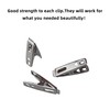 HEEHEE 80PCS Stainless Steel Clothes Pins Strong Grip Keep Organized