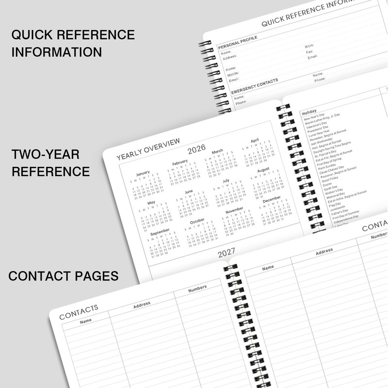 2026 Planner - Calendar Planner 2026, 8" x 10", Jan.