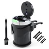 Car Ashtray, Geoyien Ashtray, Car Ashtray with Lid Smell Proof,