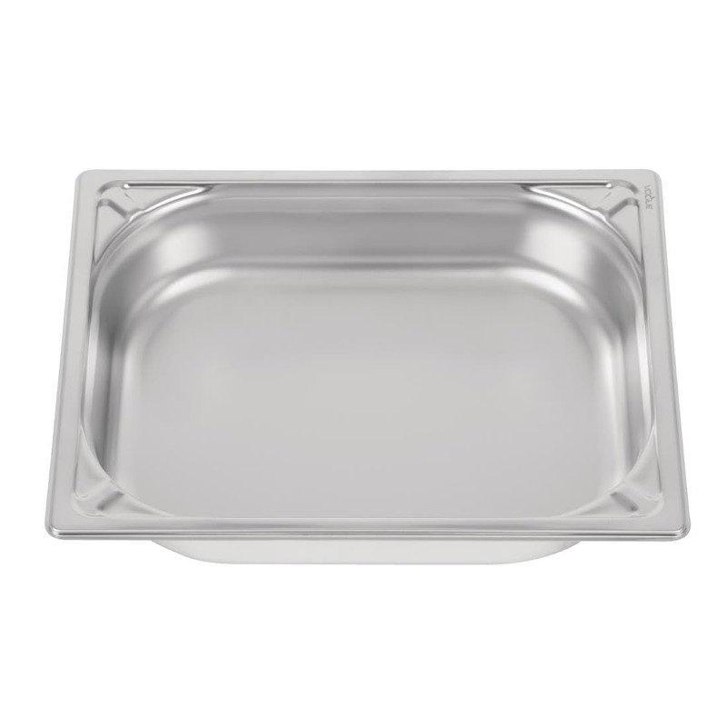 Vogue Heavy Duty Stainless Steel 1/2 Gastronorm Tray 4 Litre/Depth: