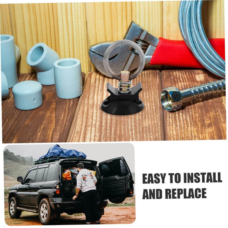 NOLITOY 1set Bolt Round Anchor Point Kit for Securing Cargo