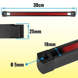 POPPSTAR Tool Magnetic Strip (30 cm) Magnetic Tool Holder for Workshop and Garage