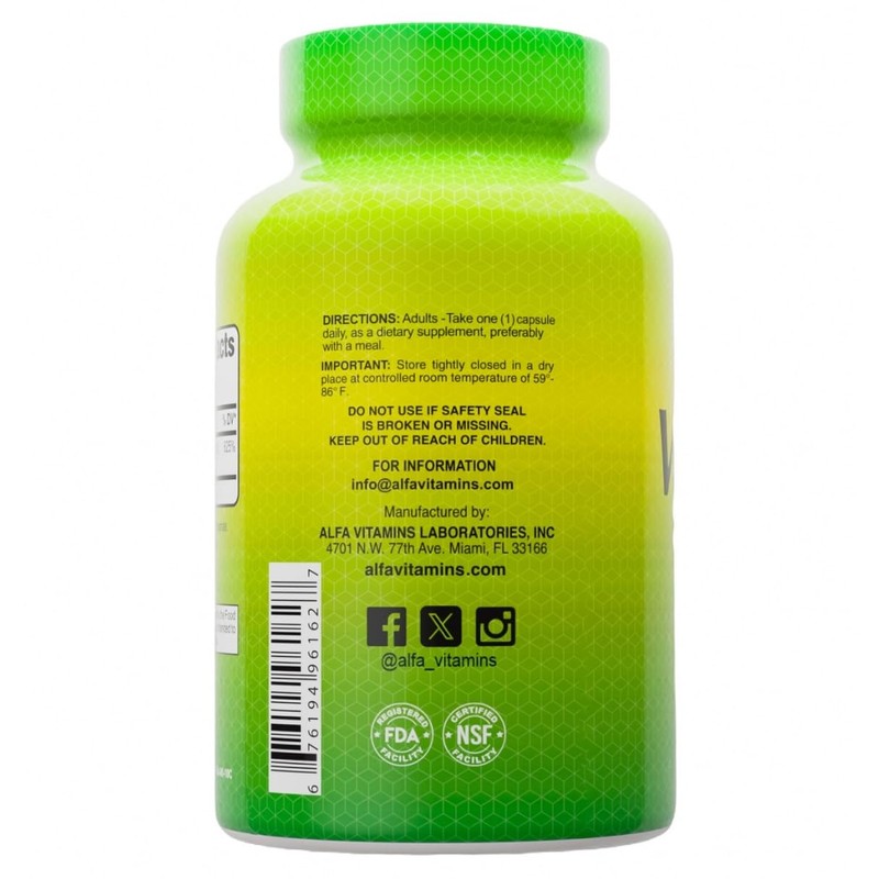 ALFA VITAMINS Vitamin D3 2000 IU Supplement, Supports Immune Health,