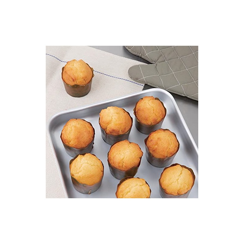Vogue 12864 Aluminium Bakewell Pan 370X265mm Heavy Duty Baking Commercial,Silver